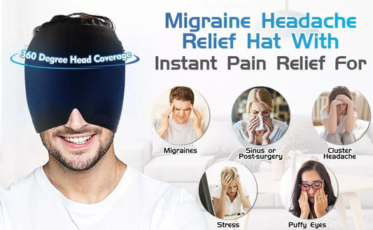 Banda de Crioterapia para la Migraña ❄️🤯 : Alivio al instante de dolor crónico ➕ Comodidad y relajación 🤩 BIOSMEDIC ®