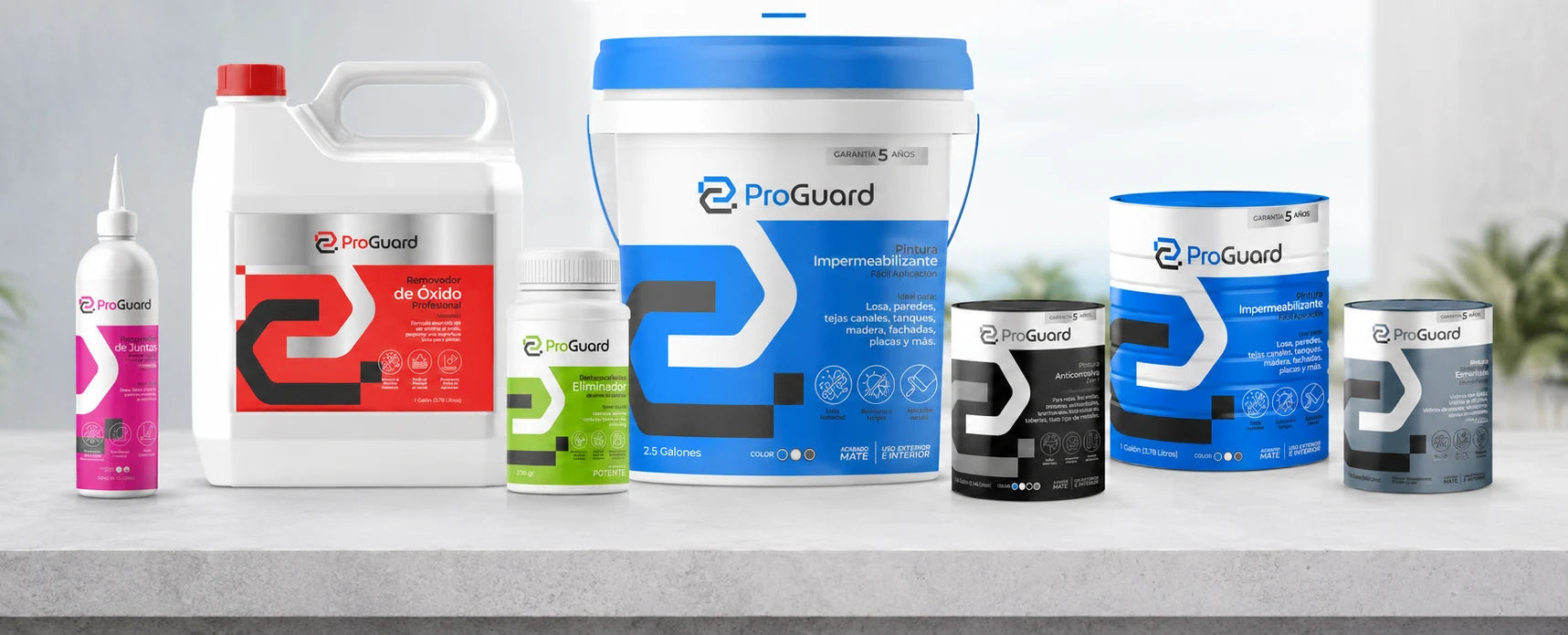 Línea profesional de productos ProGuard para proteger, restaurar y conservar